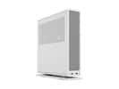 Front. Fractal Design - Fractal Design Ridge White Mini-ITX Slim Small Form Factor Console PC Case with PCIe 4.0 Riser - White.