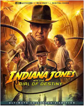 Front. Indiana Jones and the Dial of Destiny - 4K Blu-Ray.