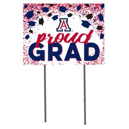 Jardine - Arizona Wildcats 18'' x 24'' Grad Yard Sign - White