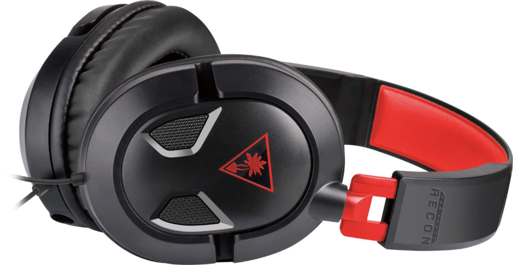 Alt View 14. Turtle Beach - EAR FORCE Recon 50 Over-the-Ear Gaming Headset for PC, PS4, Xbox One, and Mobile - Black/Red.