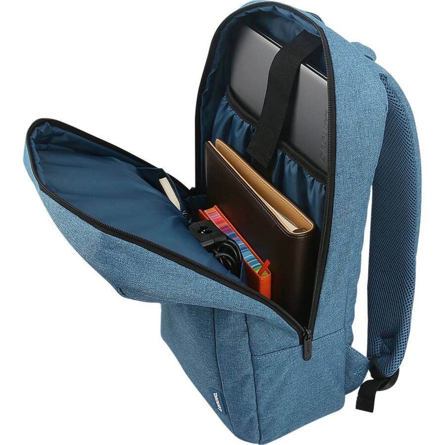 Alt View 3. Lenovo - Lenovo 15.6" Laptop Backpack B210 (Blue) - Casual and stylish design - High quality, durable and water repellant fabric - Blue.
