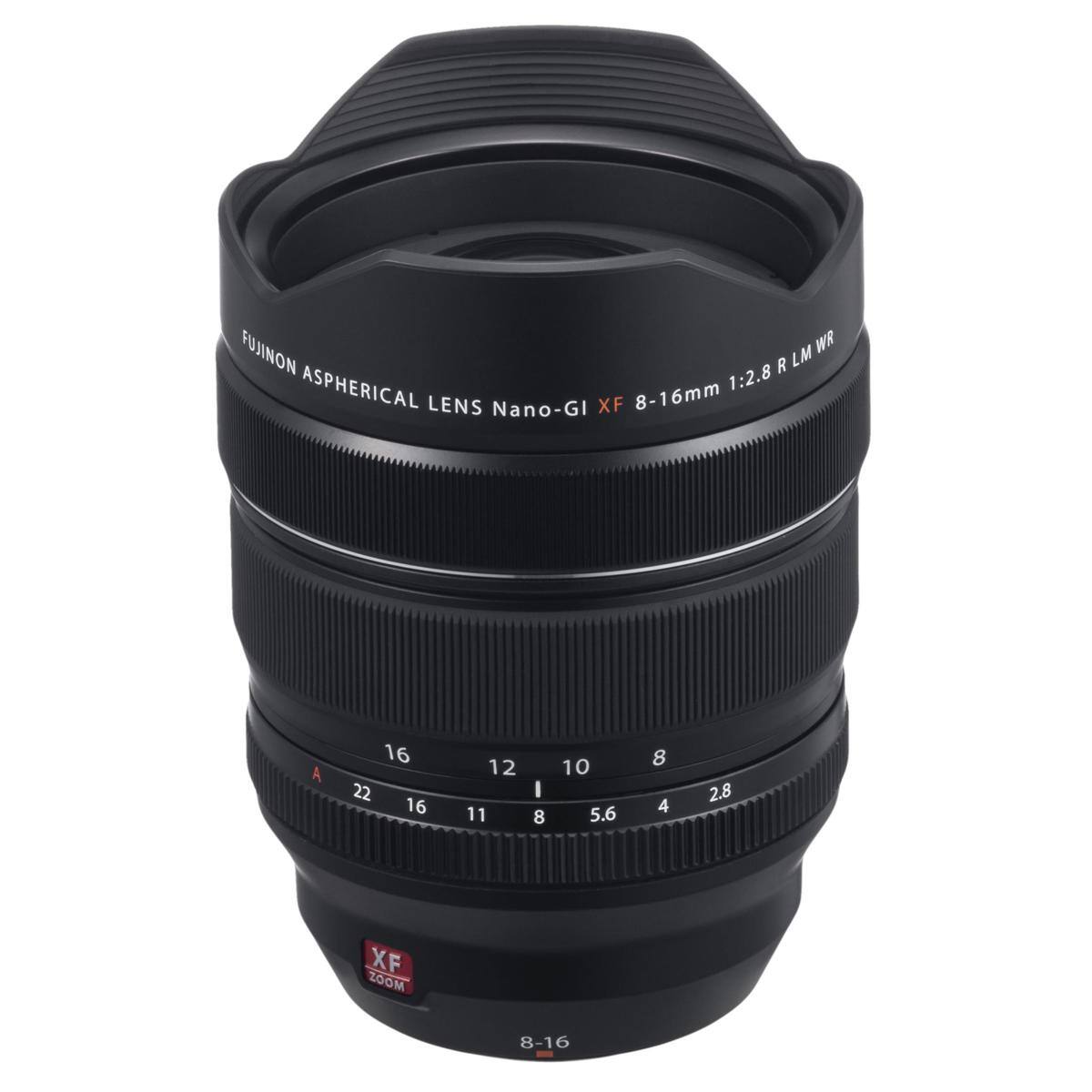 FUJINON LM WR R ASPHERICAL 8-16mm 1:2.8 LENS Nano-GI XF

A
16 22 16
12 11
I 8
10 5.6
8 4
2.8
XF ZOOM
8-16