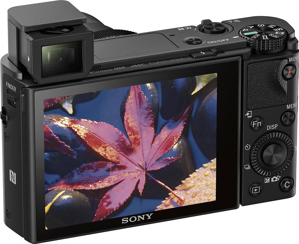 Sony RX100 IV 20.1 MP Premium Compact Digital Camera w/ 1-inch Sensor, 4K  Movies and 40x Super Slow Motion HD DSCRX100M4/B Black