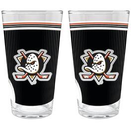 Great American Products - Anaheim Ducks Two-Piece 16oz. Pint Glass Set - Multicolor