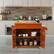 Alt View 1. Costway - Costway Rolling Kitchen Island Cart Storage Cabinet w/ Towel & Spice Rack - Cherry.