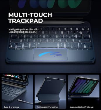 Dexnor Keyboard Case for iPad mini 7 (A17 Pro)/Mini 6 with Dexnor Keyboard Case for iPad mini 7 (A17 Pro)/Mini 6 with