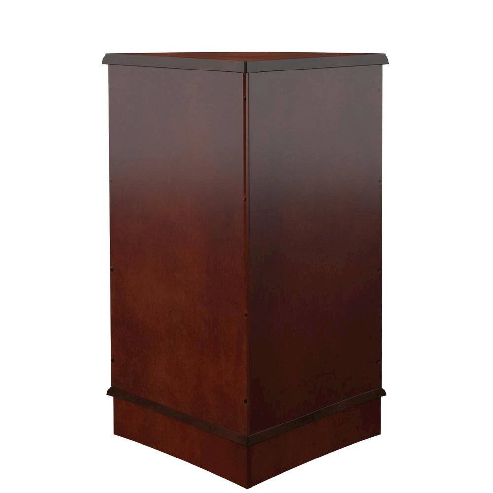 Left. Starlight Canyon Home - Dark Brown Corner Storage Cabinet with Doors for Compact Home Spaces - Dark Brown.
