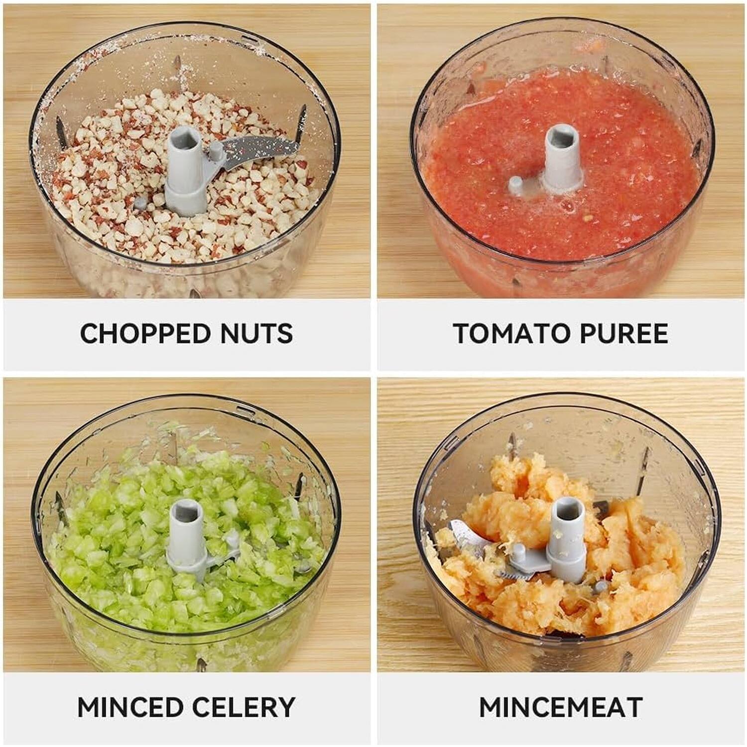 CHOPPED NUTS, TOMATO PUREE, MINCED CELERY, MINCEMEAT