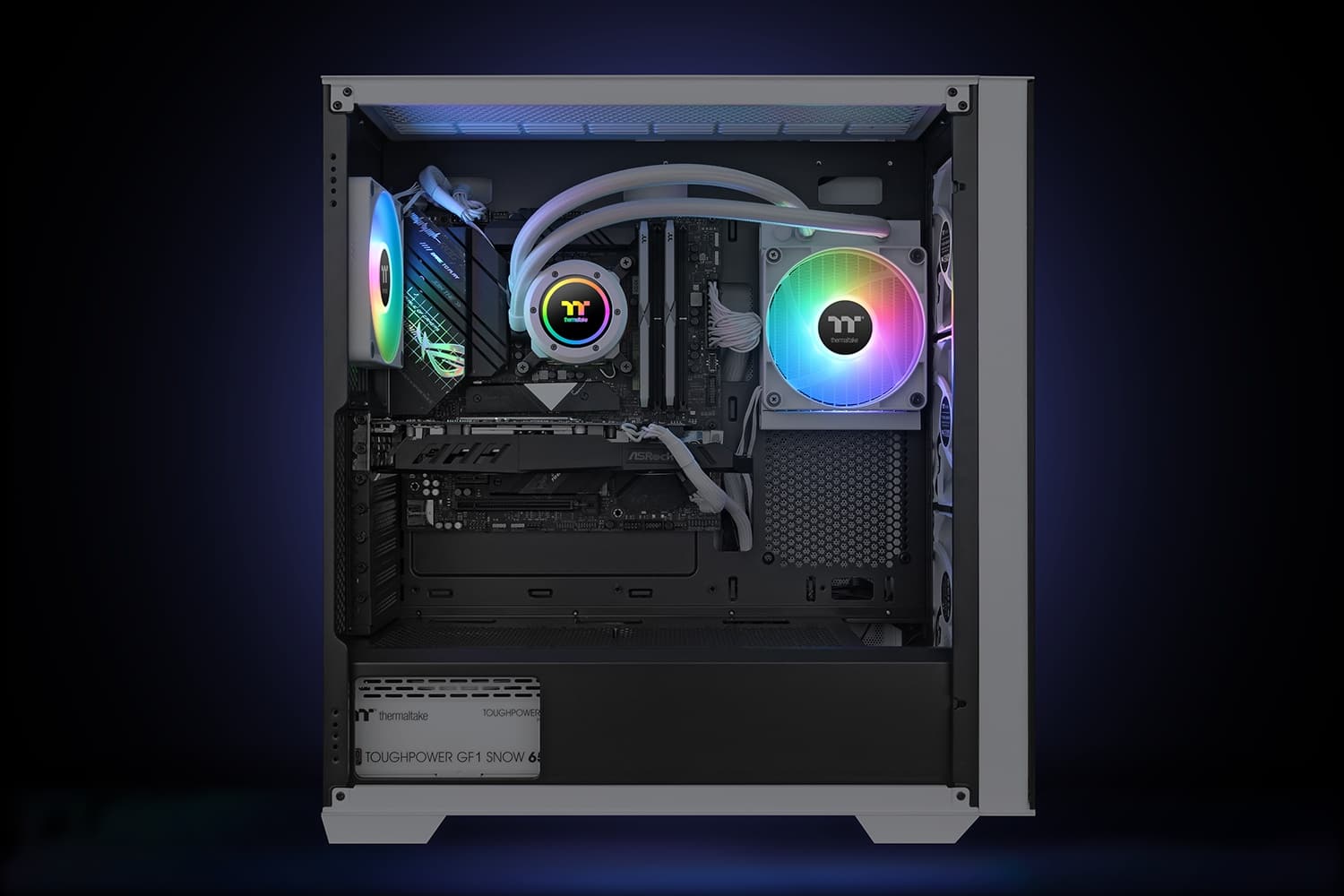 The text on the image reads "Toughpower GF1 Snow 650W."