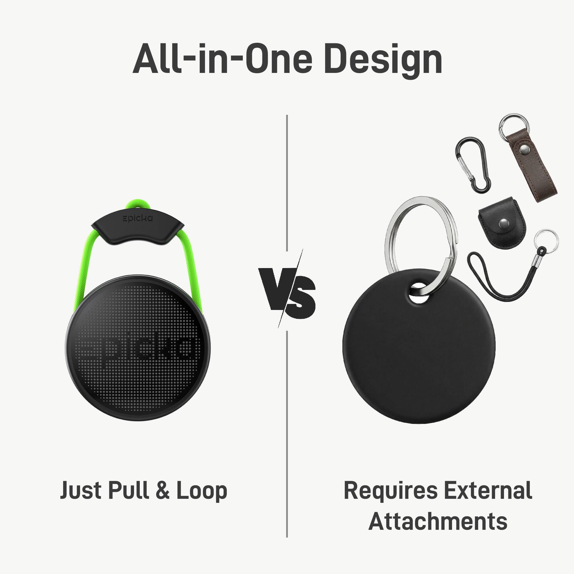 All-in-One Design

Epicka

VS

Just Pull & Loop

Requires External Attachments