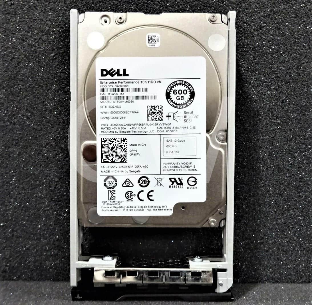 Dell - R95FV ST600MM0088 600GB 10K RPM 12Gb/s 2.5" SAS Drive V8 (NOT FOR HOME PC!)