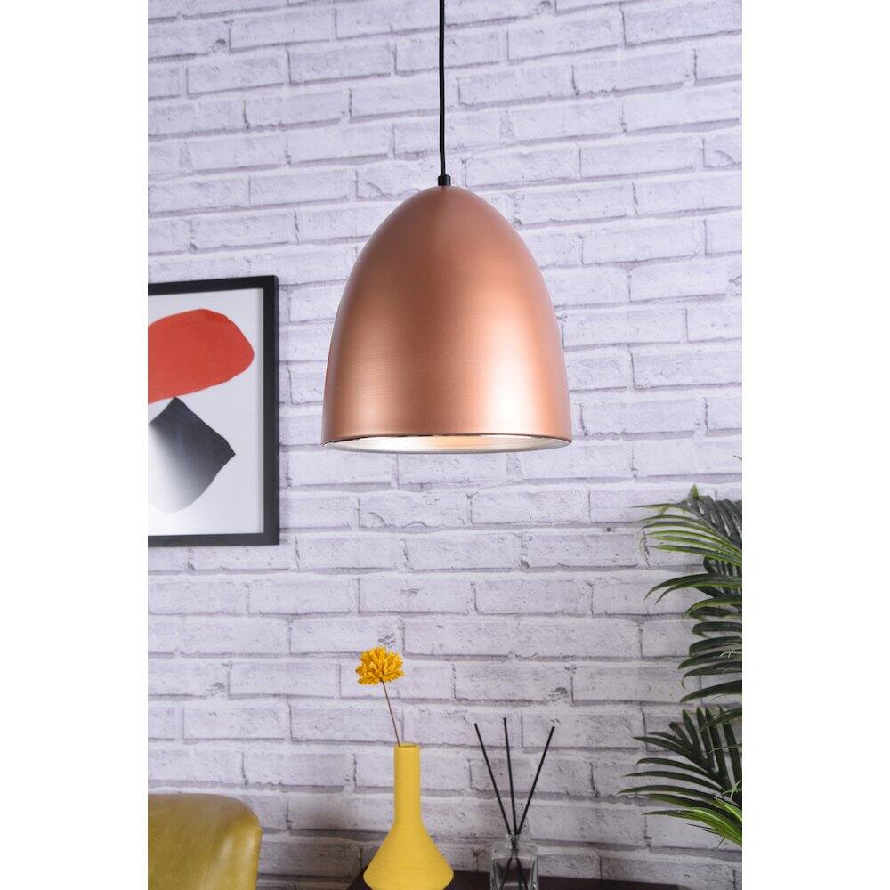 Angle. Living District - Circa 1 Light Honey Gold Pendant - Honey Gold.
