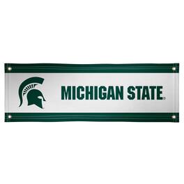 Victory Corps - /Green Michigan State Spartans 2' x 6' Horizontal Vinyl Banner - White