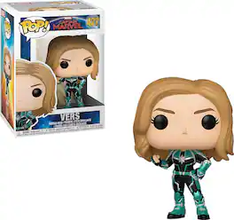 Marvel Captain Marvel Funko POP Vinyl Figure | Vers Unmasked - Blue