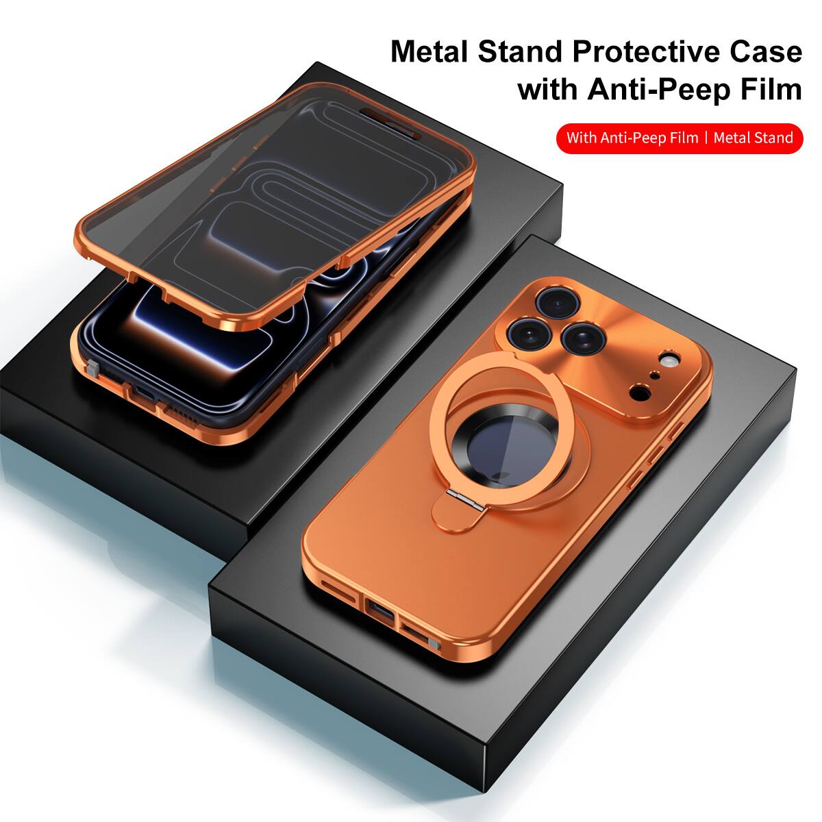 Metal Stand Protective Case with Anti-Peep Film  
With Anti-Peep Film | Metal Stand