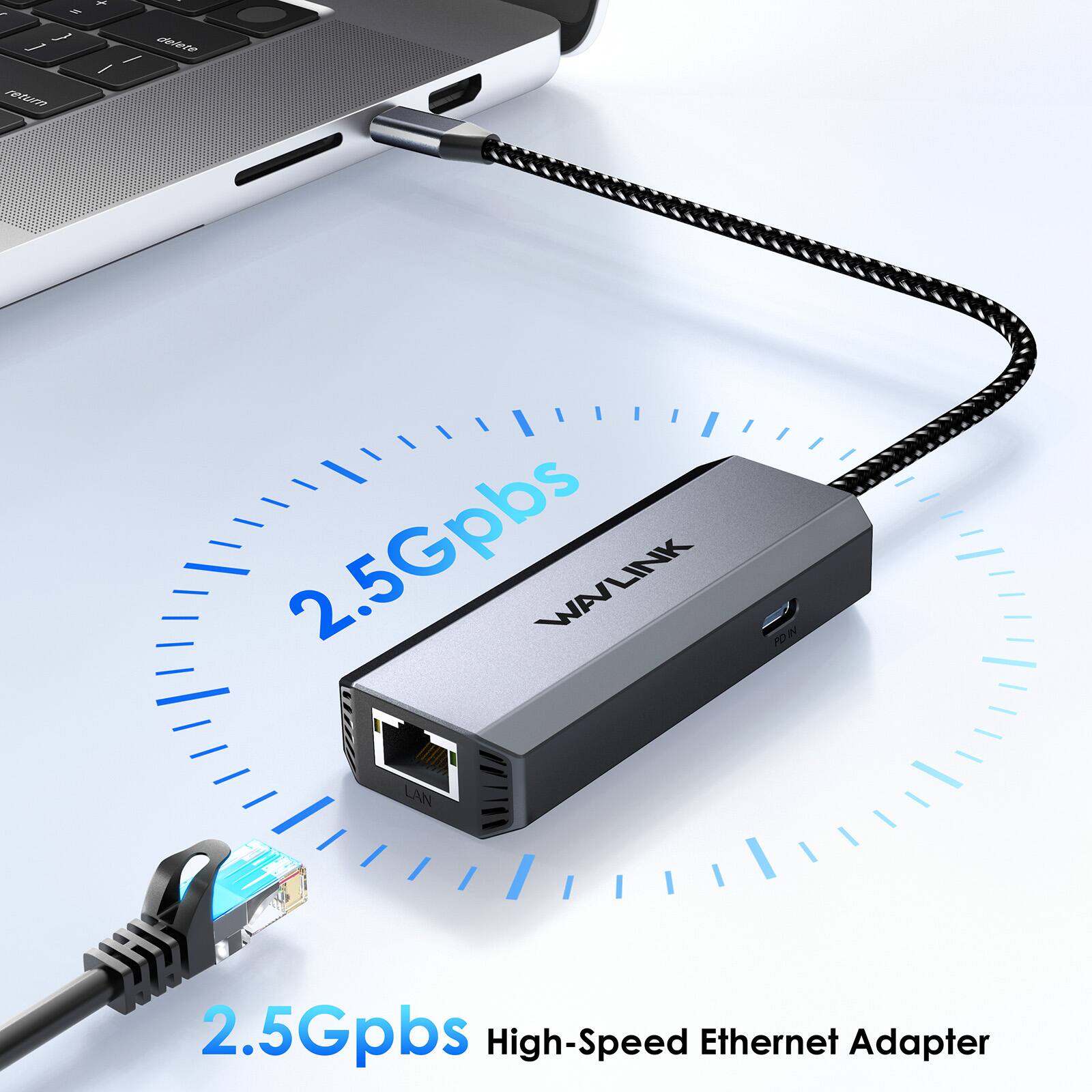 5 ] return

S

2.5Gpbs WAVLINK LAN

2.5Gpbs High-Speed Ethernet Adapter
