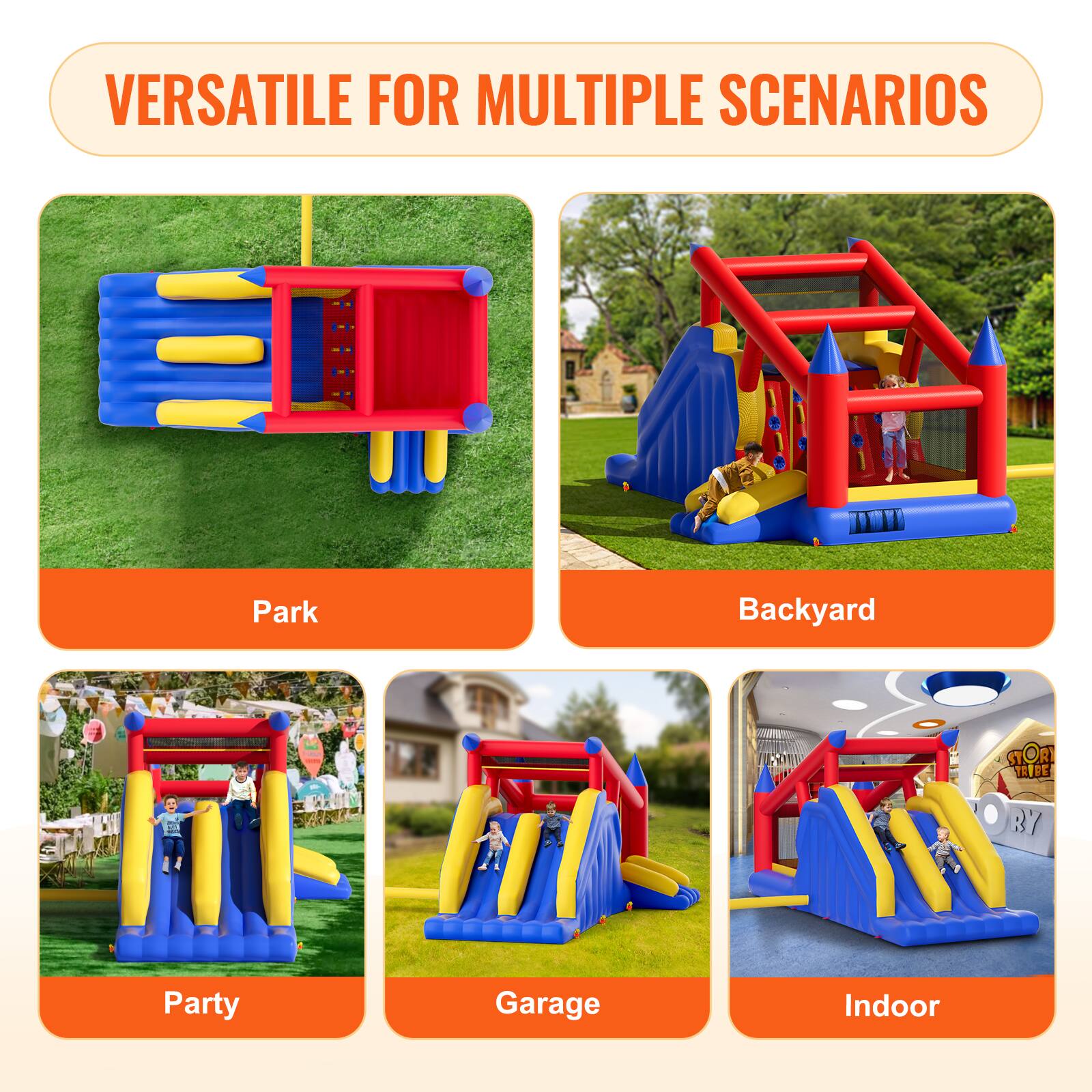 VERSATILE FOR MULTIPLE SCENARIOS

- Park
- Backyard
- Party
- Garage
- Indoor