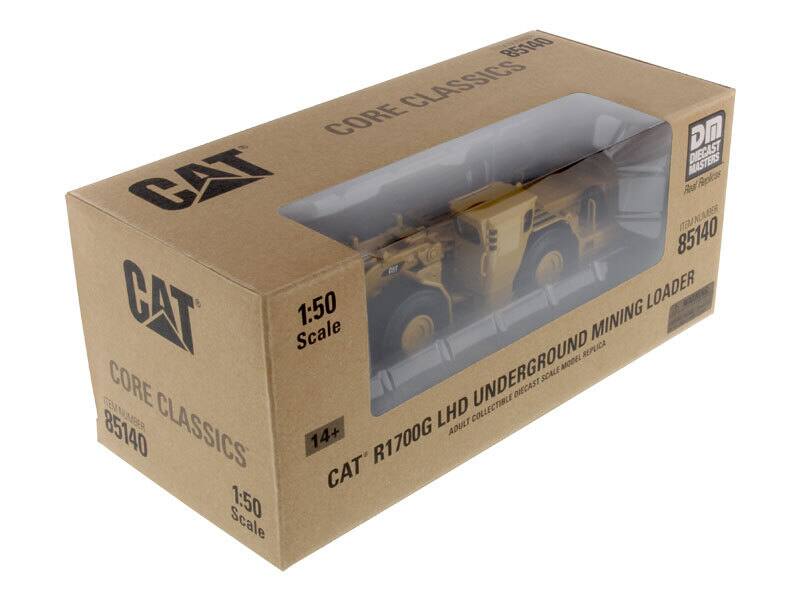 85140 CLASSICS CORE Dn DIECAST MASTERS CAT Real Ferlcas 4ST 85140 GAT 1:50 LOADER Scale MINING REPLICA UNDERGROUND MODEL SCALE CORE COLLECTIBLE DIECAST CEMNMABER LHD ADULT 85140 CLASSICS 14+ R1700G CAT 1:50 Scale