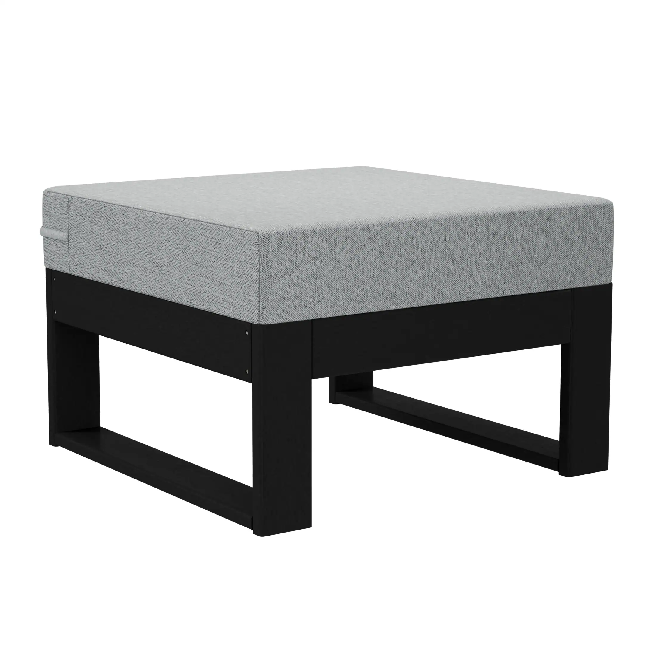 Alt View 2. WestinTrends - WestinTrends Montara 4-Piece Outdoor HDPE Patio Sofa Sectional Set with Waterproof Cushions - Light Gray.