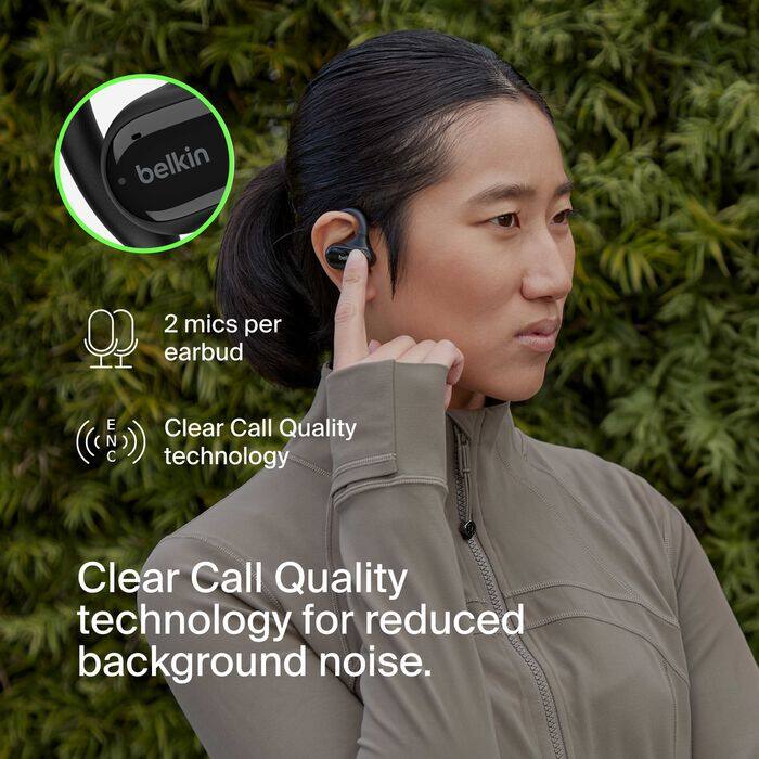 belkin

2 mics per earbud

Clear Call Quality technology

Clear Call Quality technology for reduced background noise.
