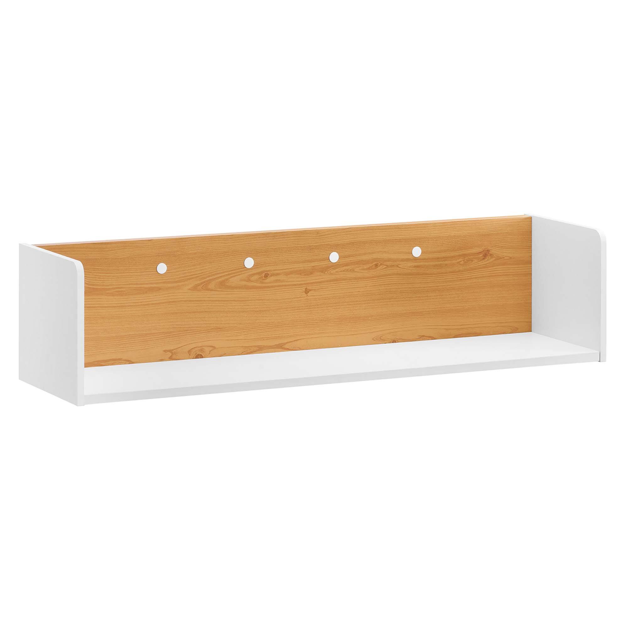 Angle. Modway - Kinetic Wall-Mount Shelf by Modway - White Natural.