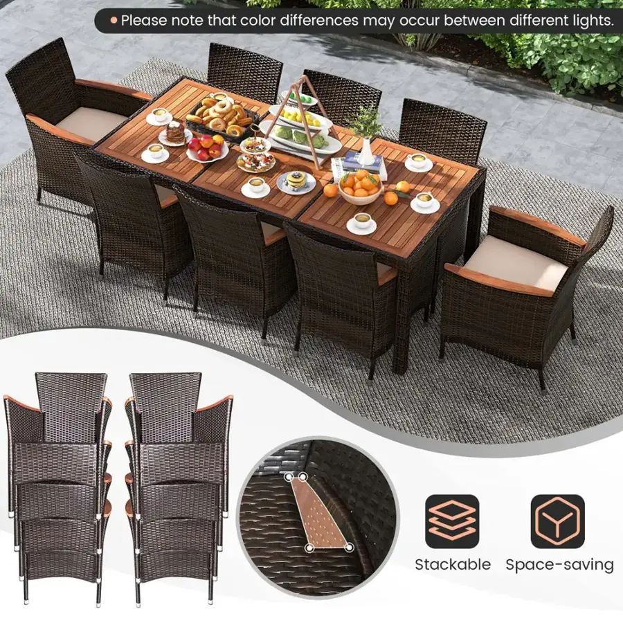 Please note that color differences may occur between different lights. Stackable Space-saving