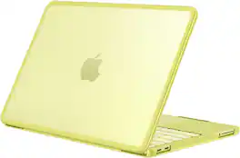 Fintie - Shockproof Case for MacBook Neo 13 Inch A3404 2026, Fingerprint Resistant, TPU Bumper, Hard Back Shell, Matte Cover - Citrus
