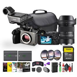 Sony - FX2 Cinema Camera Kit w/ XLR Handle – Dual XLR Audio, Full-Frame 4K + More