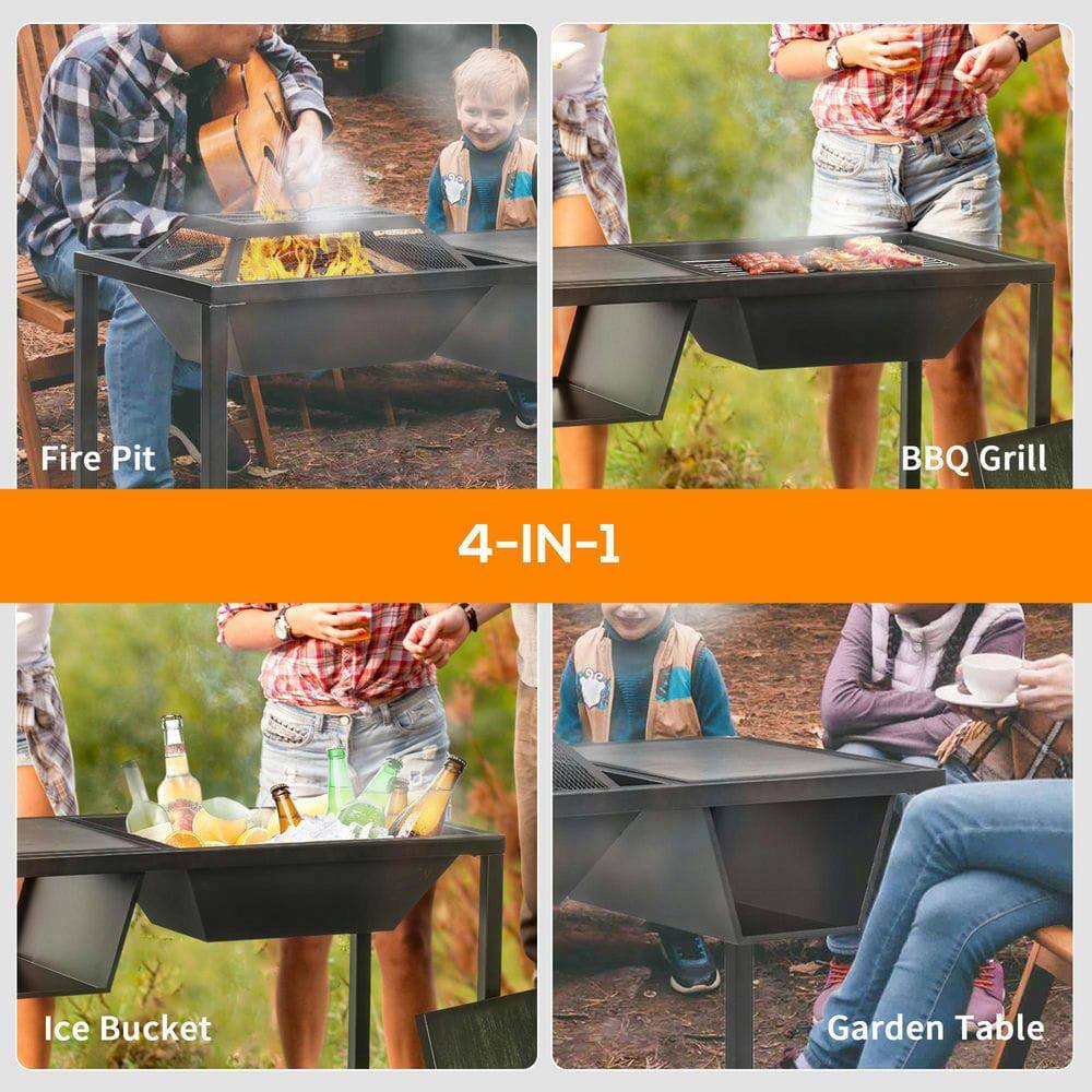 Fire Pit BBQ Grill 4-IN-1 Ice Bucket Garden Table

Fire Pit
BBQ Grill
Ice Bucket
Garden Table