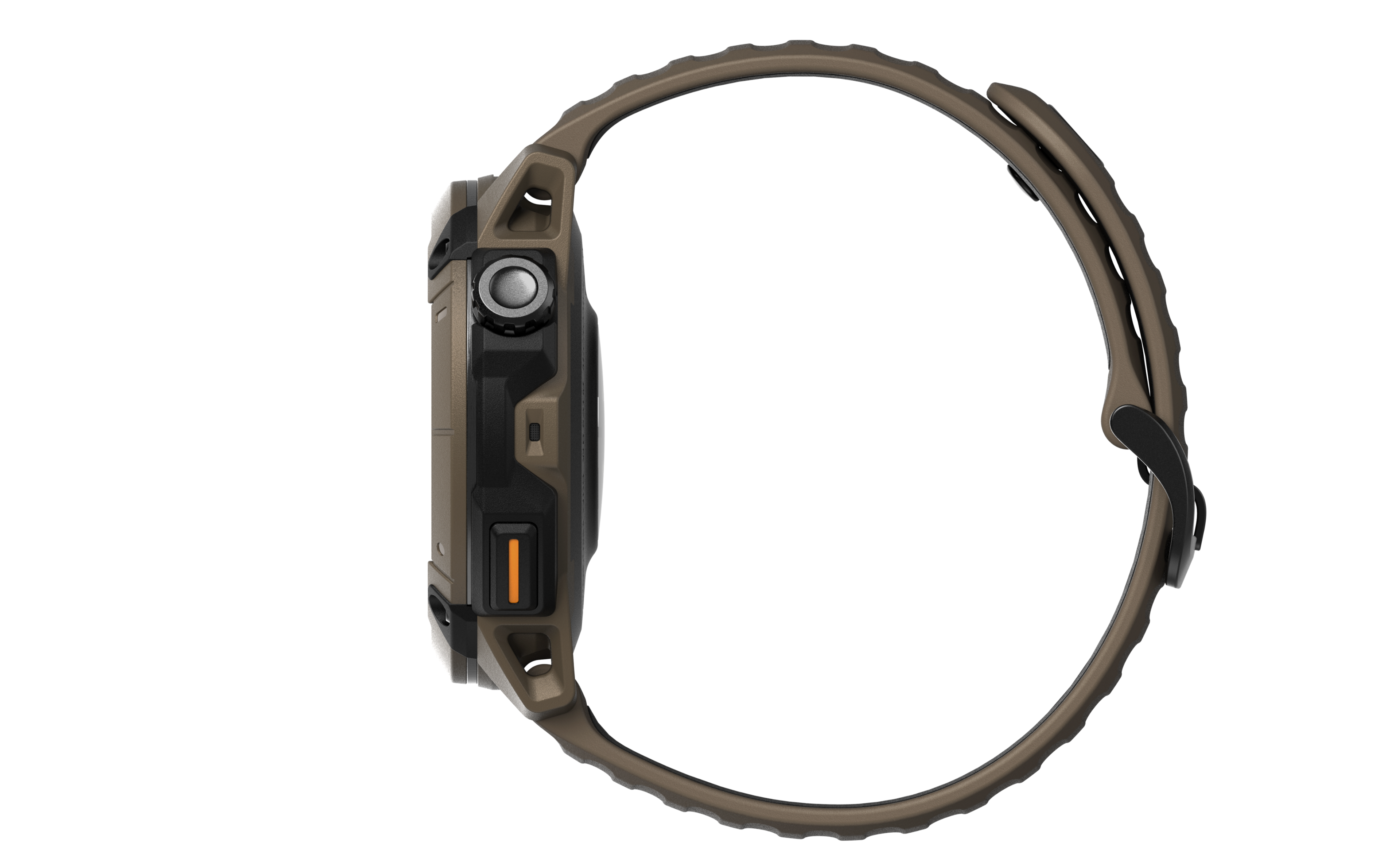 Back. COROS - COROS NOMAD GPS Watch - Brown - Brown.