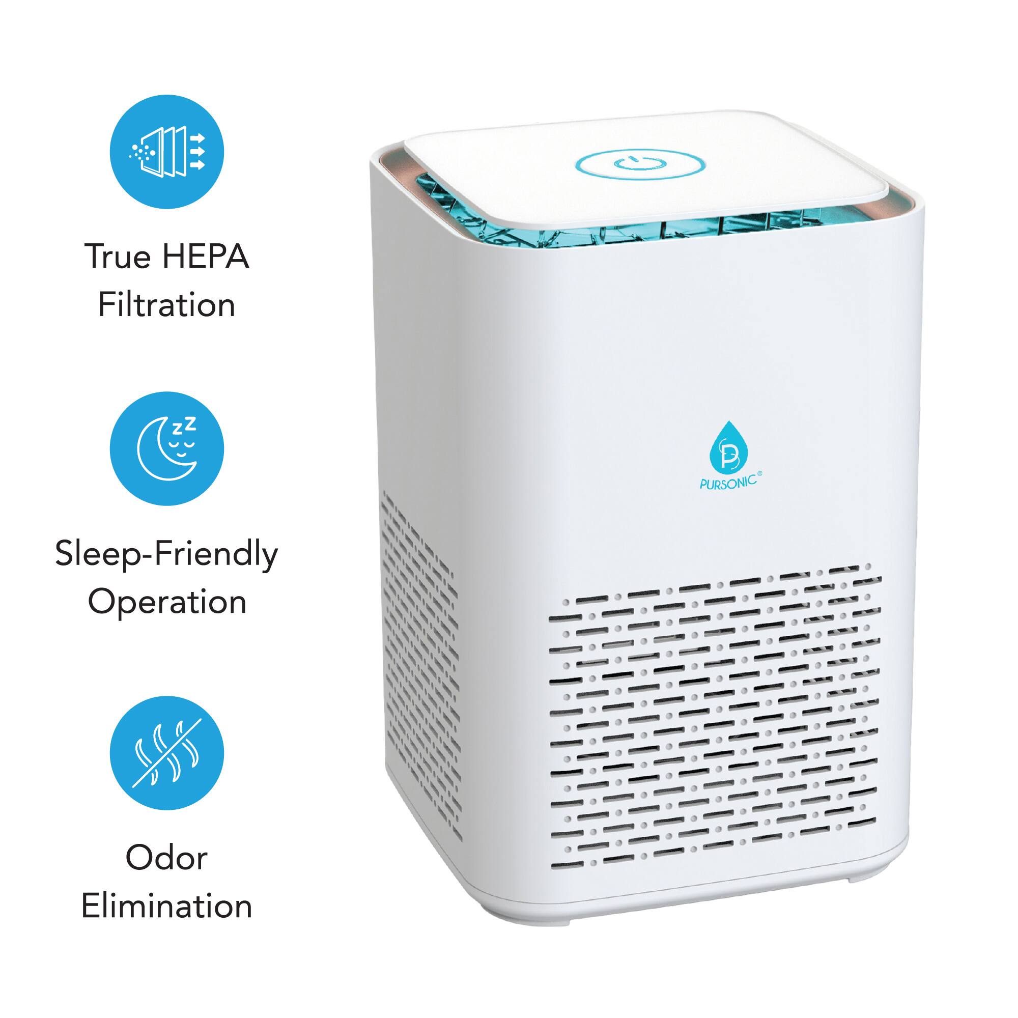True HEPA Filtration  
Sleep-Friendly Operation  
Odor Elimination