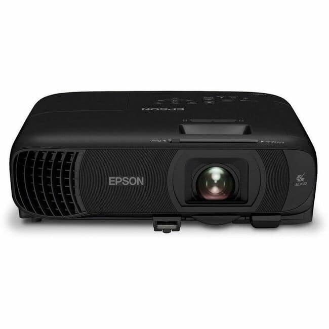 Epson - PowerLite 1290 3LCD Projector - 16:10 - Ceiling Mountable - 1920 x 1080 - Front, Ceiling, Rear - 1080p - Black