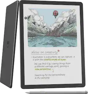 Amazon - Kindle Scribe Colorsoft 32GB (newest model), 11” paper-like color display with front light, Thin, light, powerful - 2025 - Graphite
