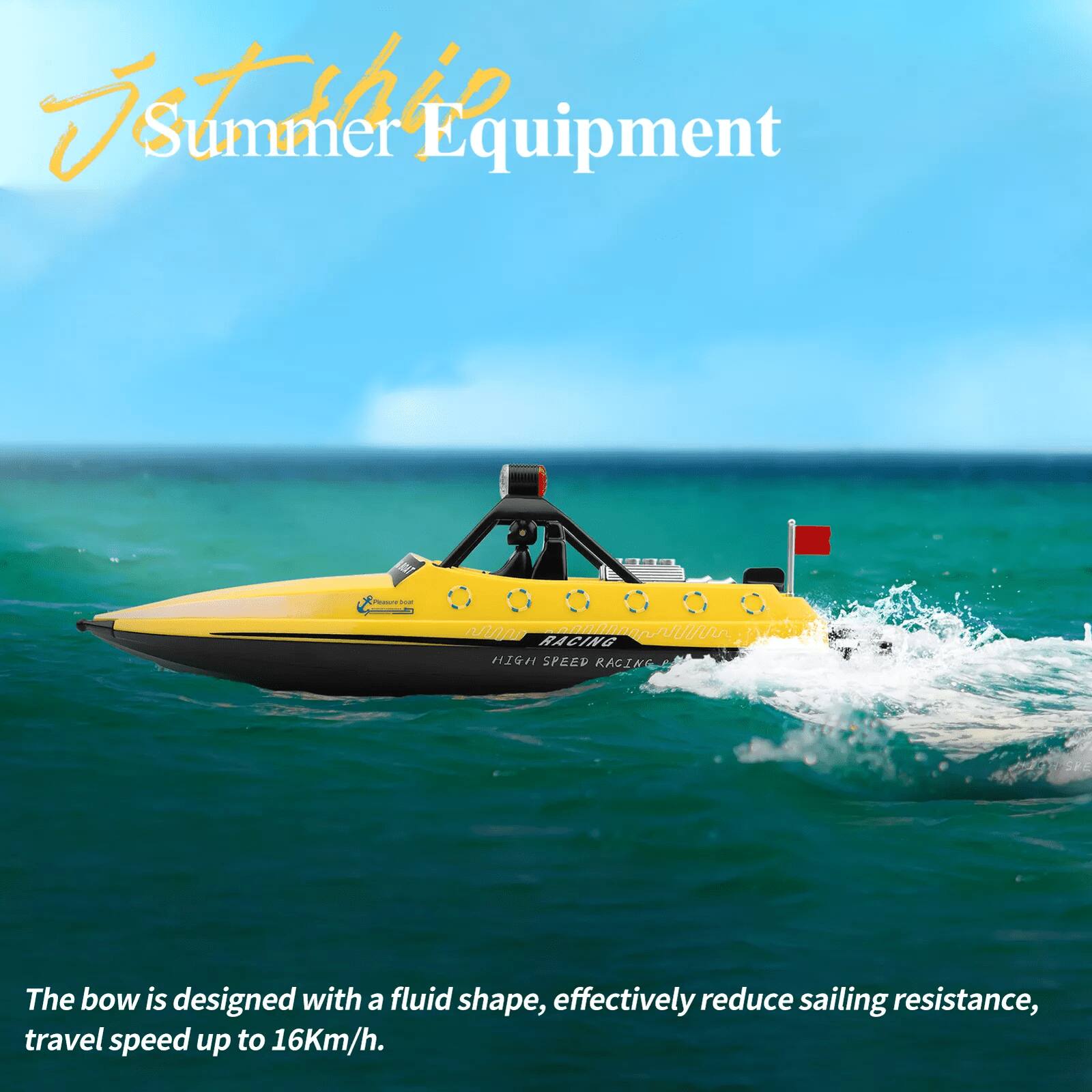 Justhip Summer Equipment

The bow is designed with a fluid shape, effectively reduce sailing resistance, travel speed up to 16Km/h.
