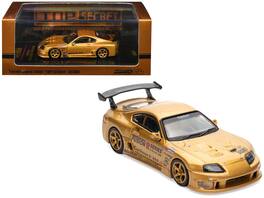 Toyota Supra (A80) GT300 RHD Gold Metallic "Tokyo Auto Salon 2025 Event Exclusive" 1/64 Diecast Model Car by Inno Models