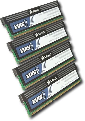Front Standard. Corsair - 4-Pack 2GB PC3-12800 DDR3 DIMM Memory Kit.