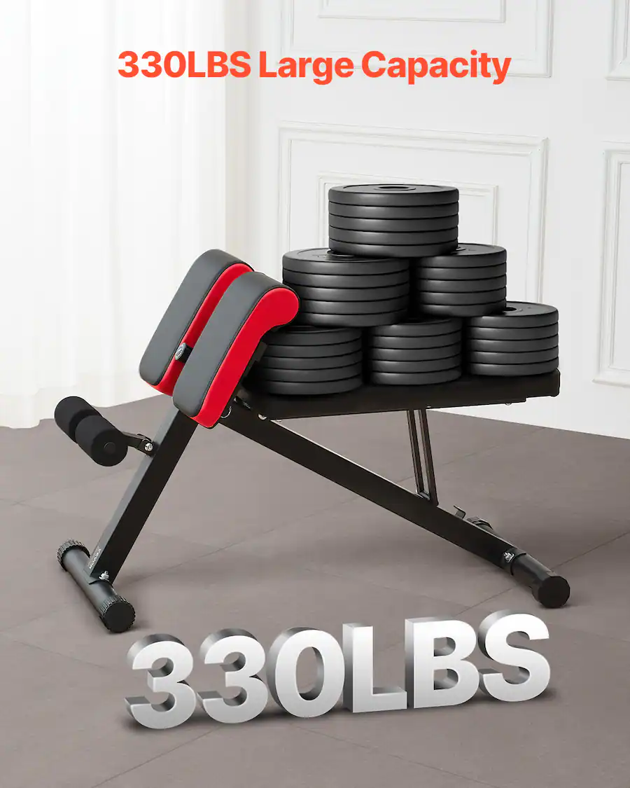 VEVOR Multi Functional Weight Bench for Full Body Workout, Roman Chair ...