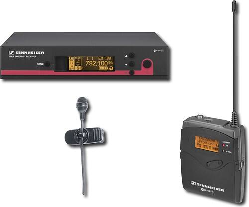 Angle Standard. Sennheiser - Wireless Cardioid Lavalier System.