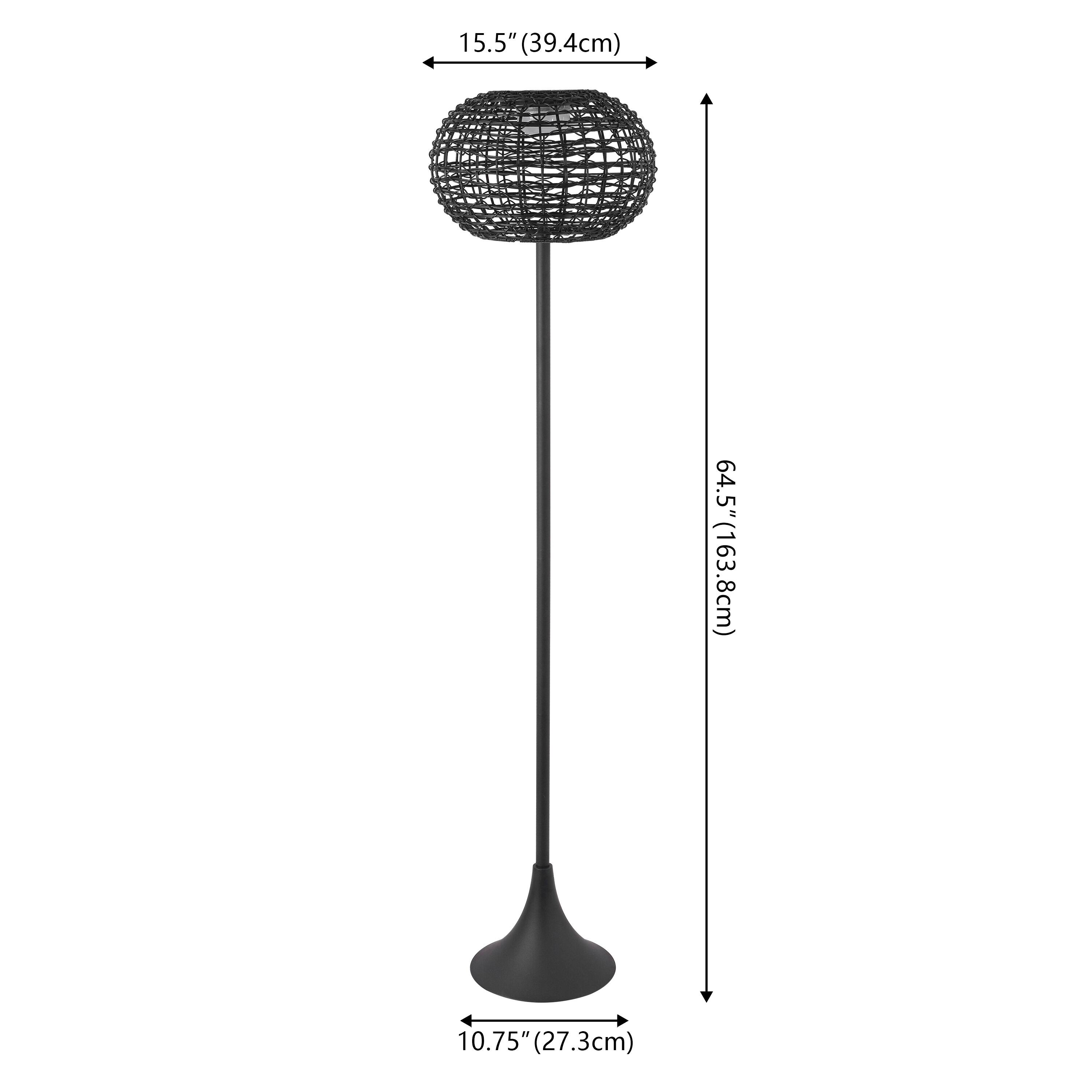 15.5" (39.4cm)  
64.5" (163.8cm)  
10.75" (27.3cm)