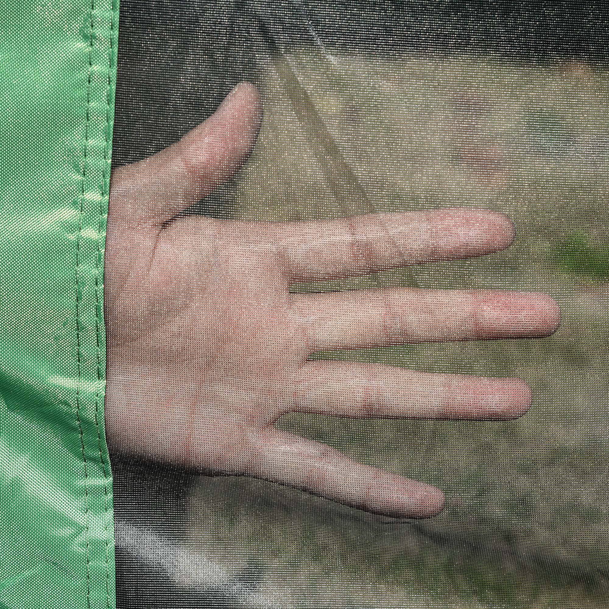 Alt View 7. Outsunny - Pop Up Camping Canopy Gazebo Screen Shelter Tent with Single Person Easy Set-Up, Ventilating Mesh, 7x7FT - Green.