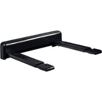 Peerless-AV - Wall Mount Compatible with Receivers, DVD Players, Surround Sound Systems - Black - Front_Zoom