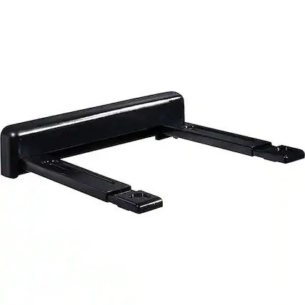 Front. Peerless-AV - Wall Mount Compatible with Receivers, DVD Players, Surround Sound Systems - Black.