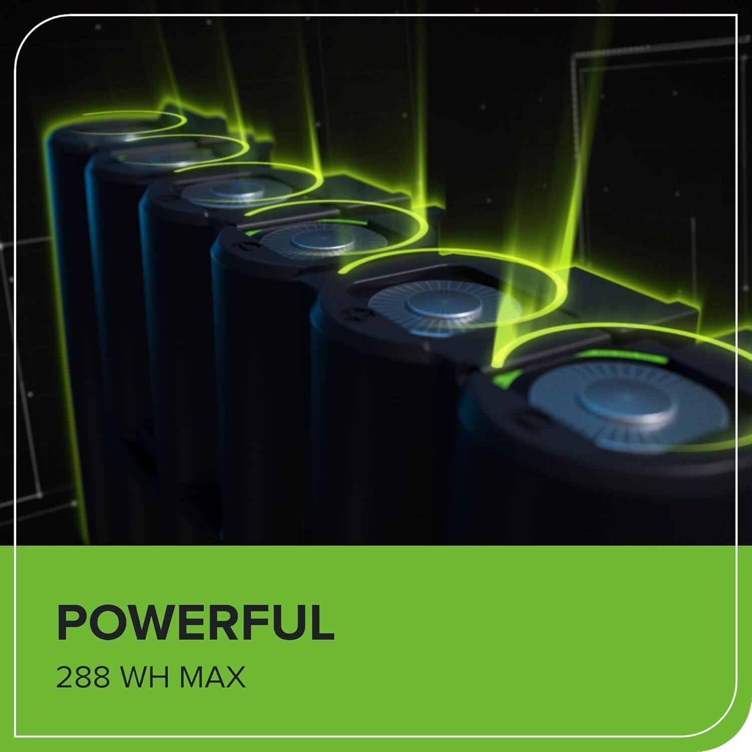 POWERFUL  
288 WH MAX
