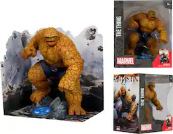 McFarlane Toys - Marvel The Thing 1:10th Scale Collectible with Scene (Fantastic Four #642) 6.6" Figure - Front_Zoom