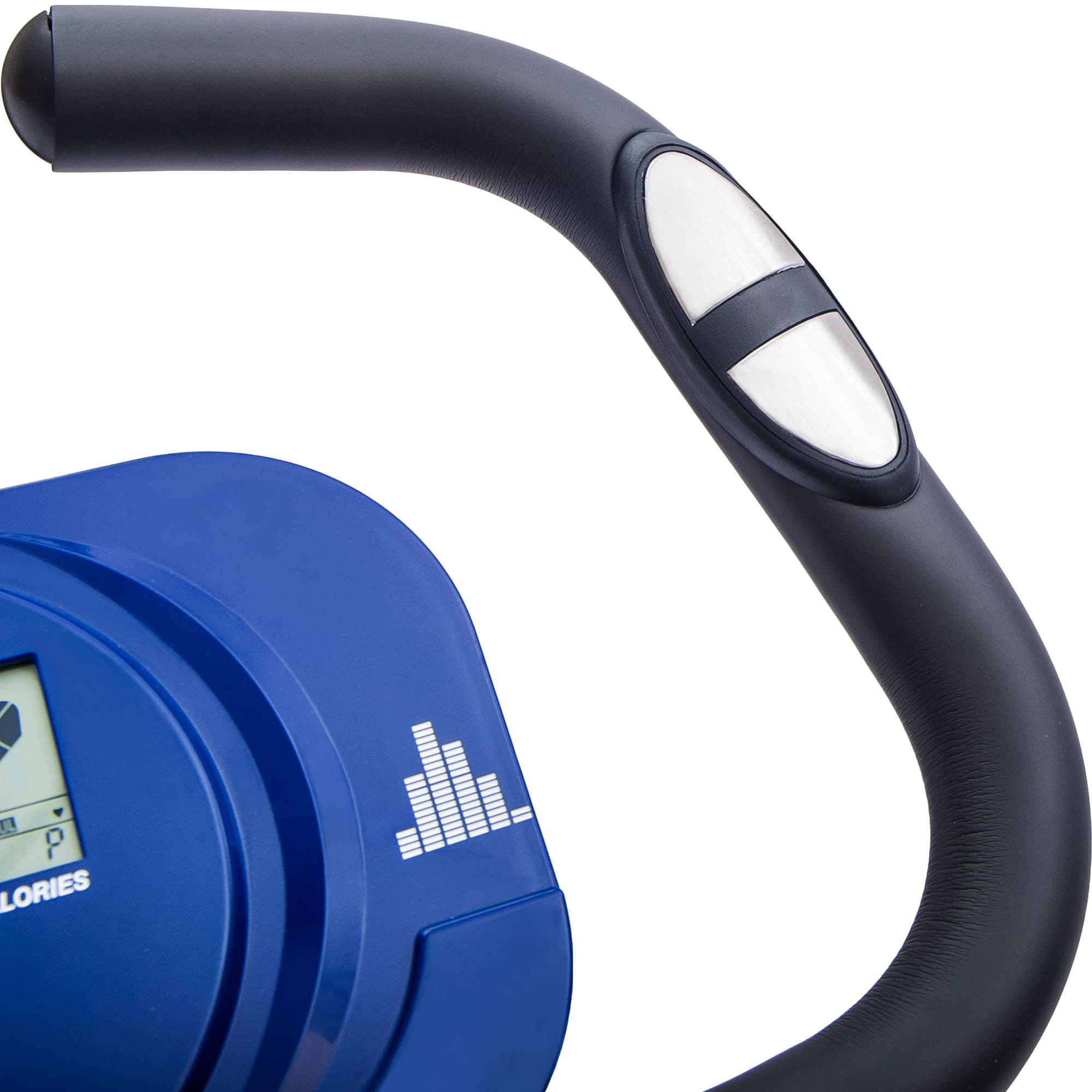 Alt View 4. Lycvki - Folding Exercise Bike Fitness Upright and Recumbent X Bike with 16 Level Adjustable Resistance Arm Bands and Backrest - blue.