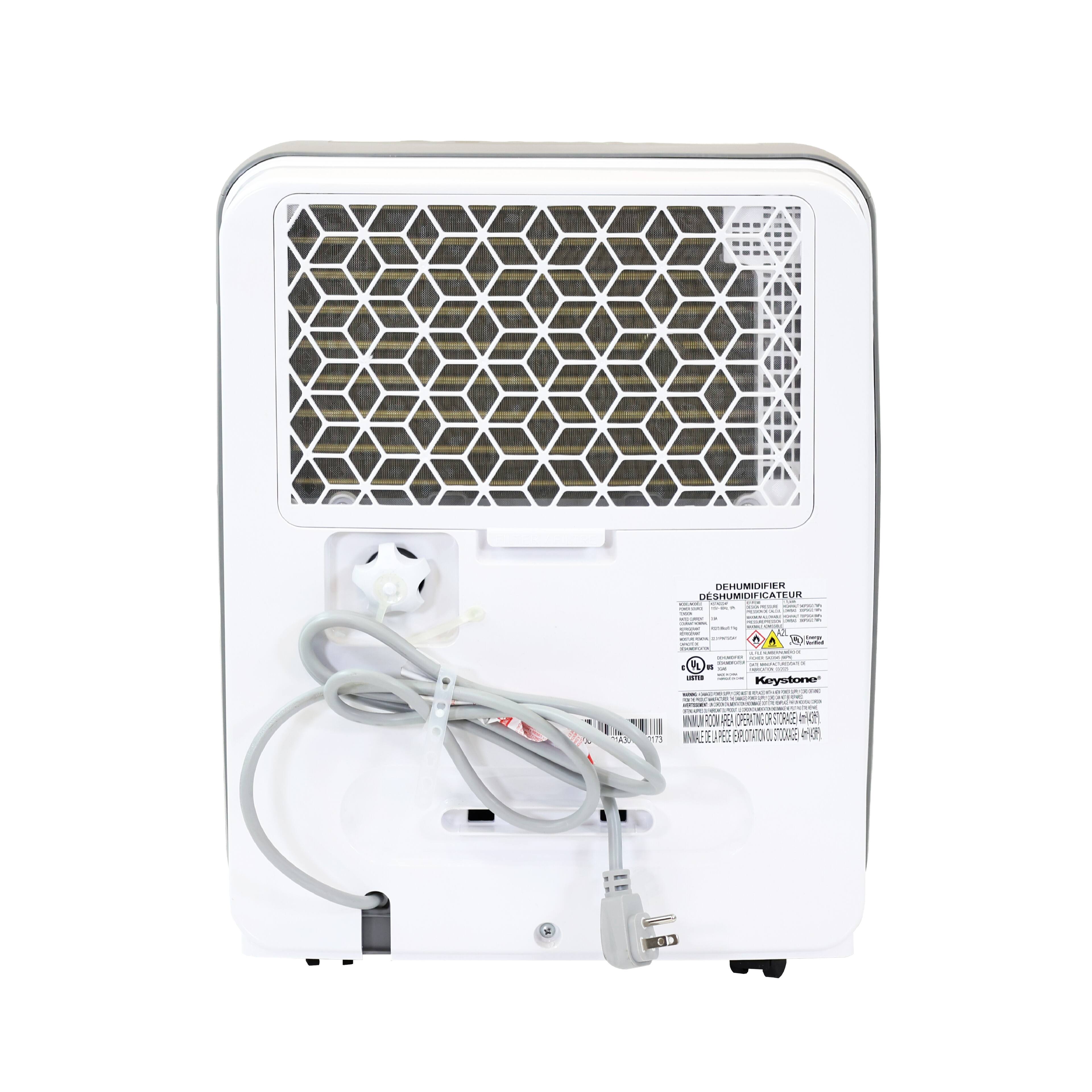 DEHUMIDIFIER  
DESHUMIDIFICATEUR  
OS STEUER  
FACA  
Keystone  
CEN  
O B WNWURCOPE  
KLV A C 132 TN F N WL E2  
P0RO 00R8 EN