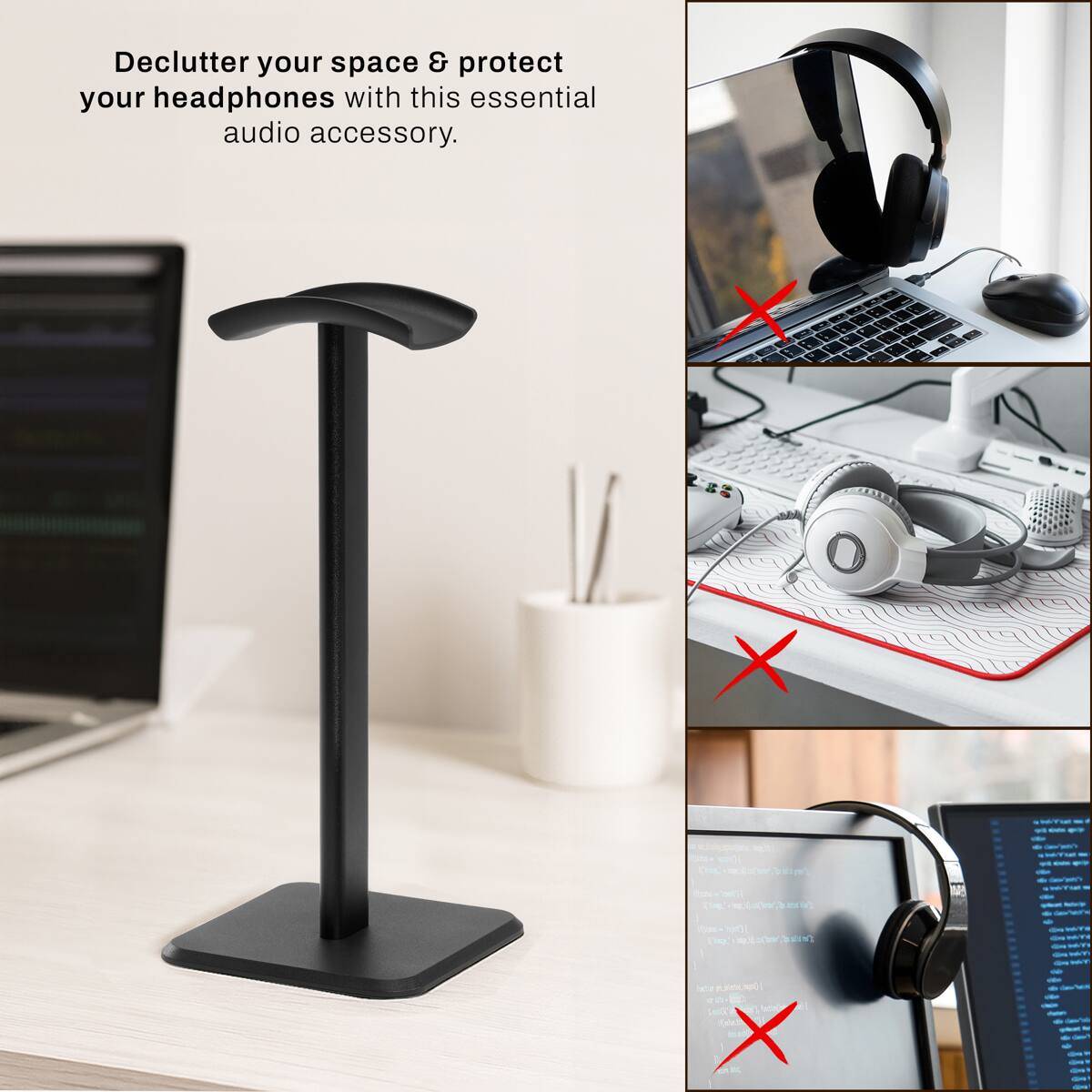 Declutter your space & protect your headphones with this essential audio accessory.