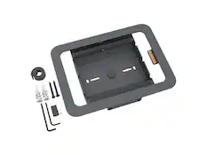 Front. Heckler Design - Heckler Design Wall Mount for iPad mini 6th Generation Gang Box Mounting Box Power Adapter Network Adapter Black Gray - Black Gray.