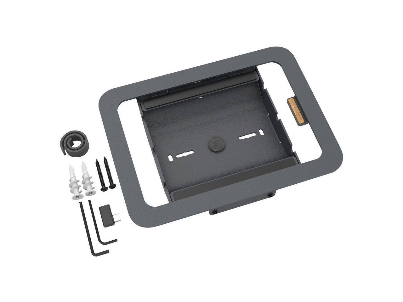 Front. Heckler Design - Heckler Design Wall Mount for iPad mini 6th Generation Gang Box Mounting Box Power Adapter Network Adapter Black Gray - Black Gray.