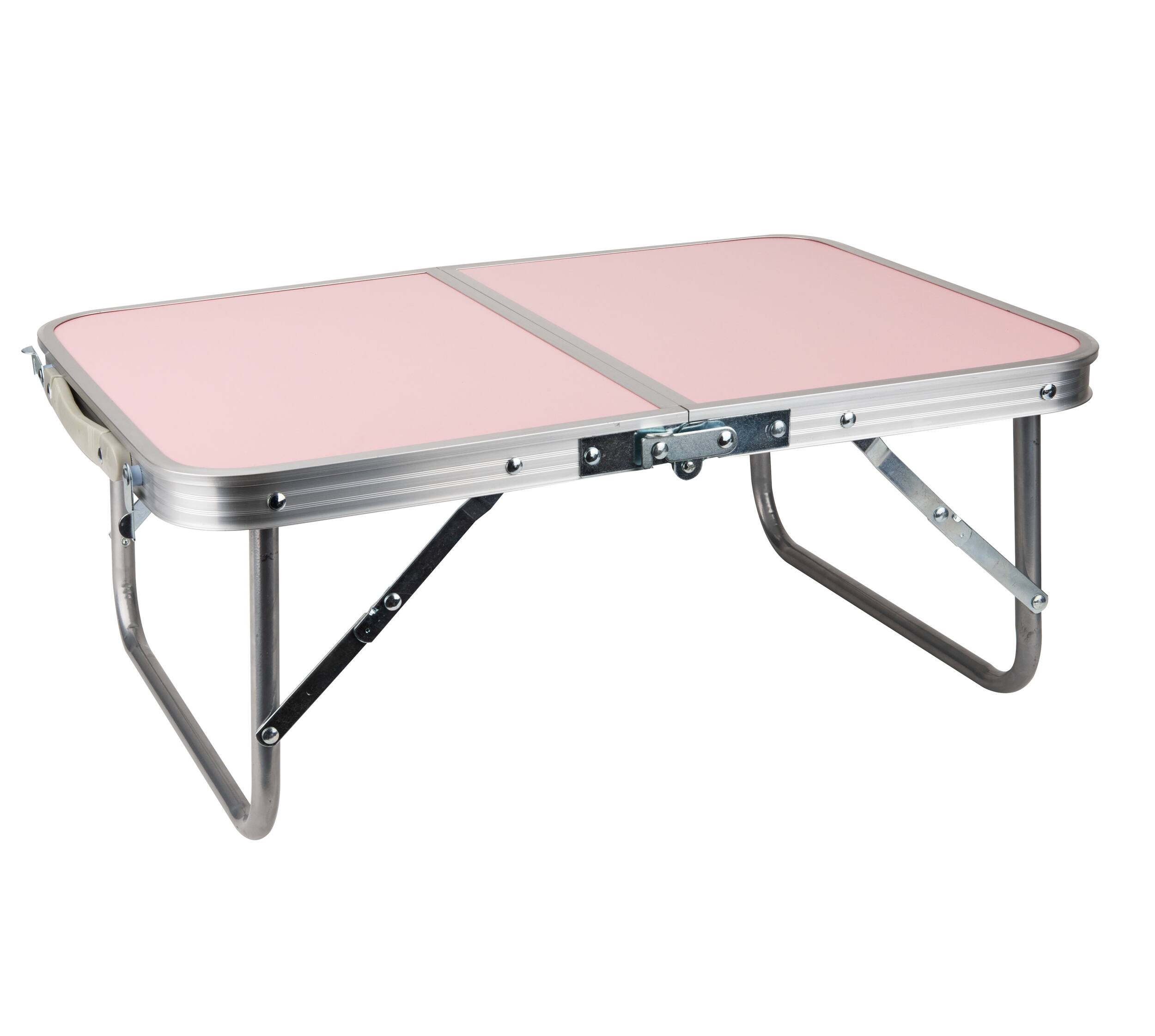 Front Zoom. Mind Reader - Woodland Collectiono Portable Laptop Desk Collapsible Folding Table and Legs - Pink.